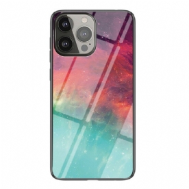 Telefoonhoesje voor iPhone 13 Pro Sterrenhemel Gehard Glas