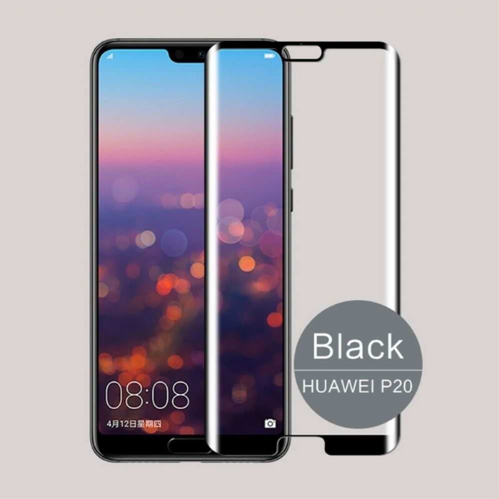 Gebogen Bescherming Van Gehard Glas Voor Huawei P20 Mofi