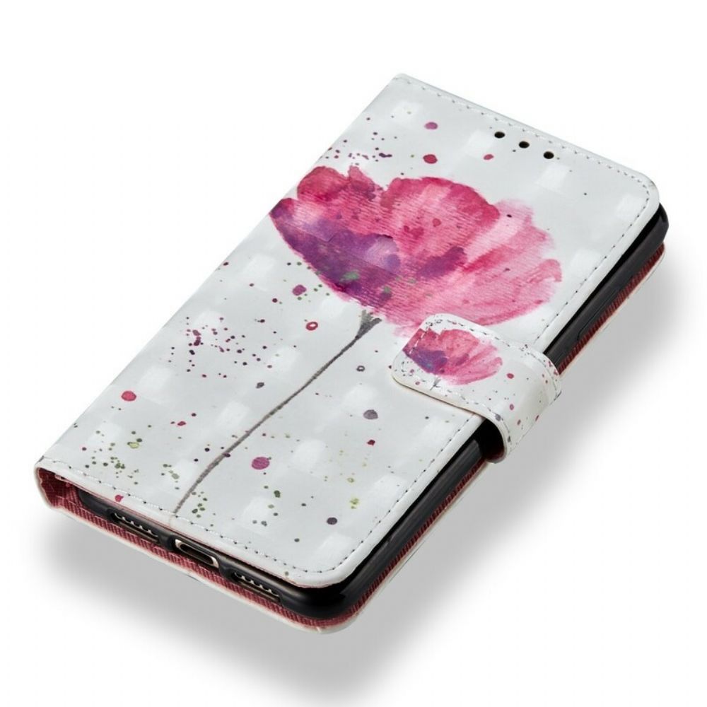 Hoesje Folio-hoesje voor Huawei P20 3d Aquarel Halternek