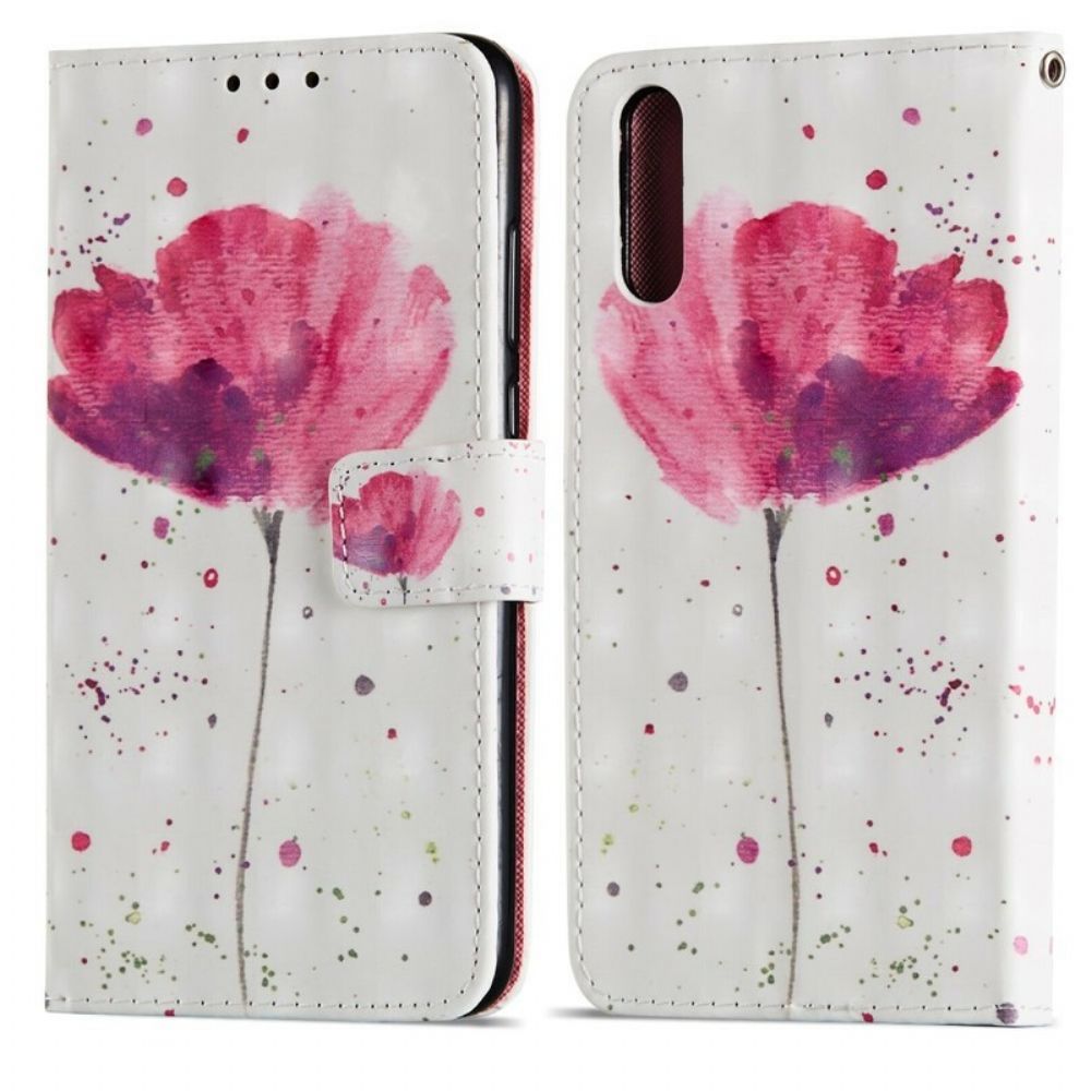 Hoesje Folio-hoesje voor Huawei P20 3d Aquarel Halternek