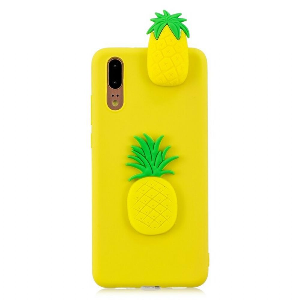 Hoesje voor Huawei P20 3d Ananas