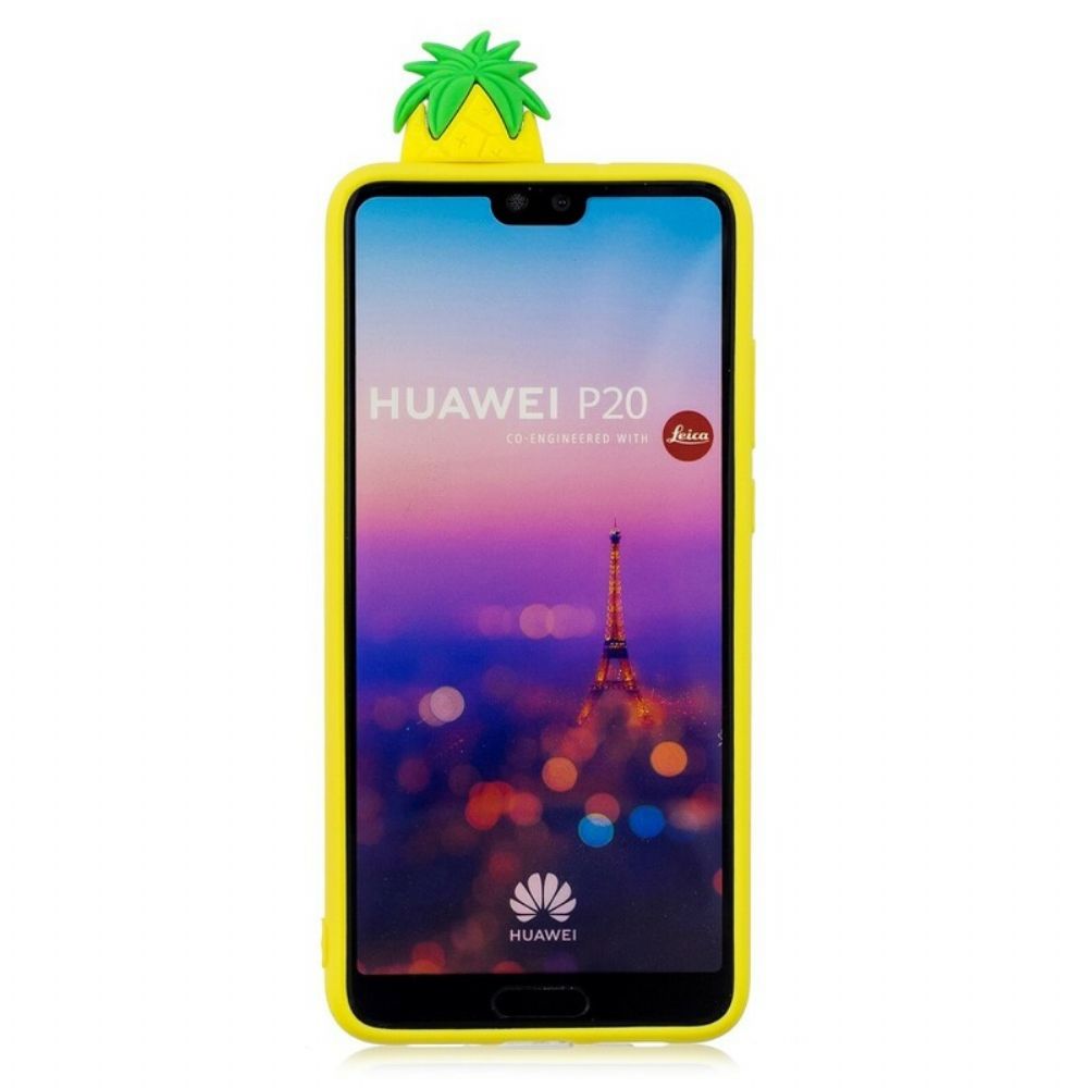 Hoesje voor Huawei P20 3d Ananas