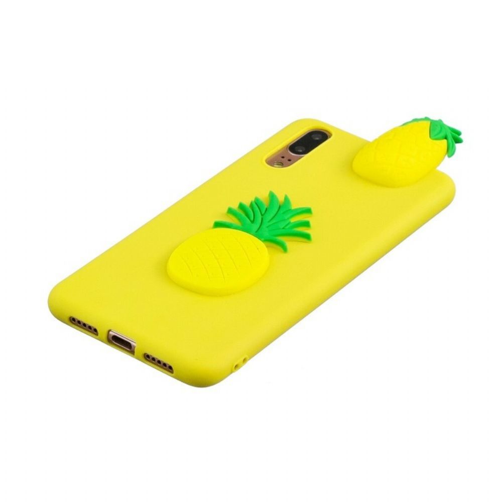 Hoesje voor Huawei P20 3d Ananas