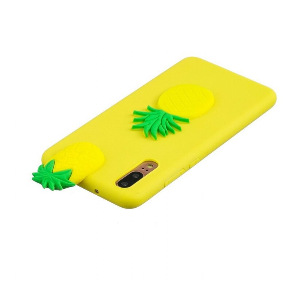 Hoesje voor Huawei P20 3d Ananas