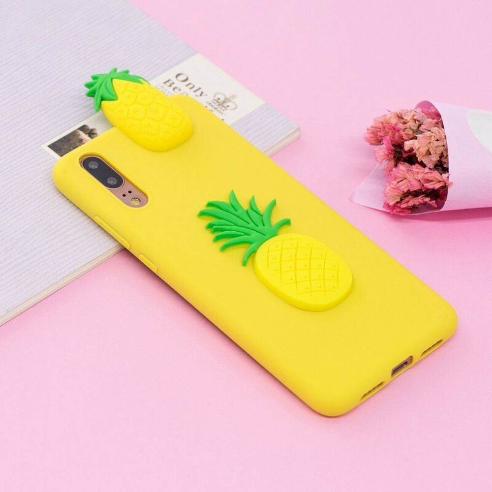 Hoesje voor Huawei P20 3d Ananas