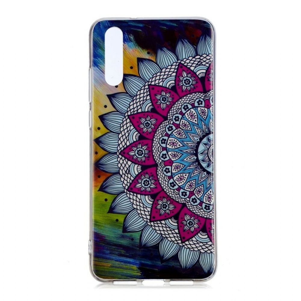 Hoesje voor Huawei P20 Fluorescerende Kleurrijke Mandala