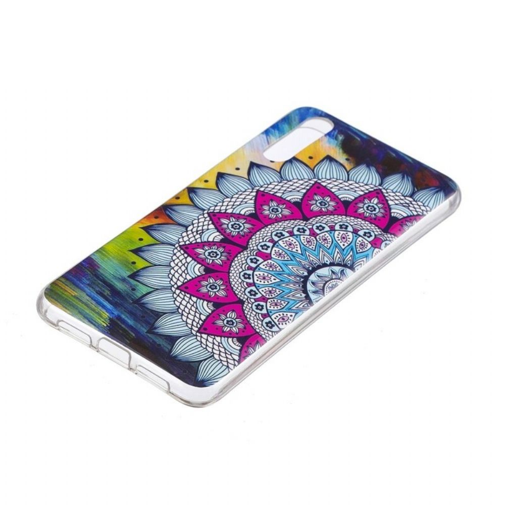 Hoesje voor Huawei P20 Fluorescerende Kleurrijke Mandala