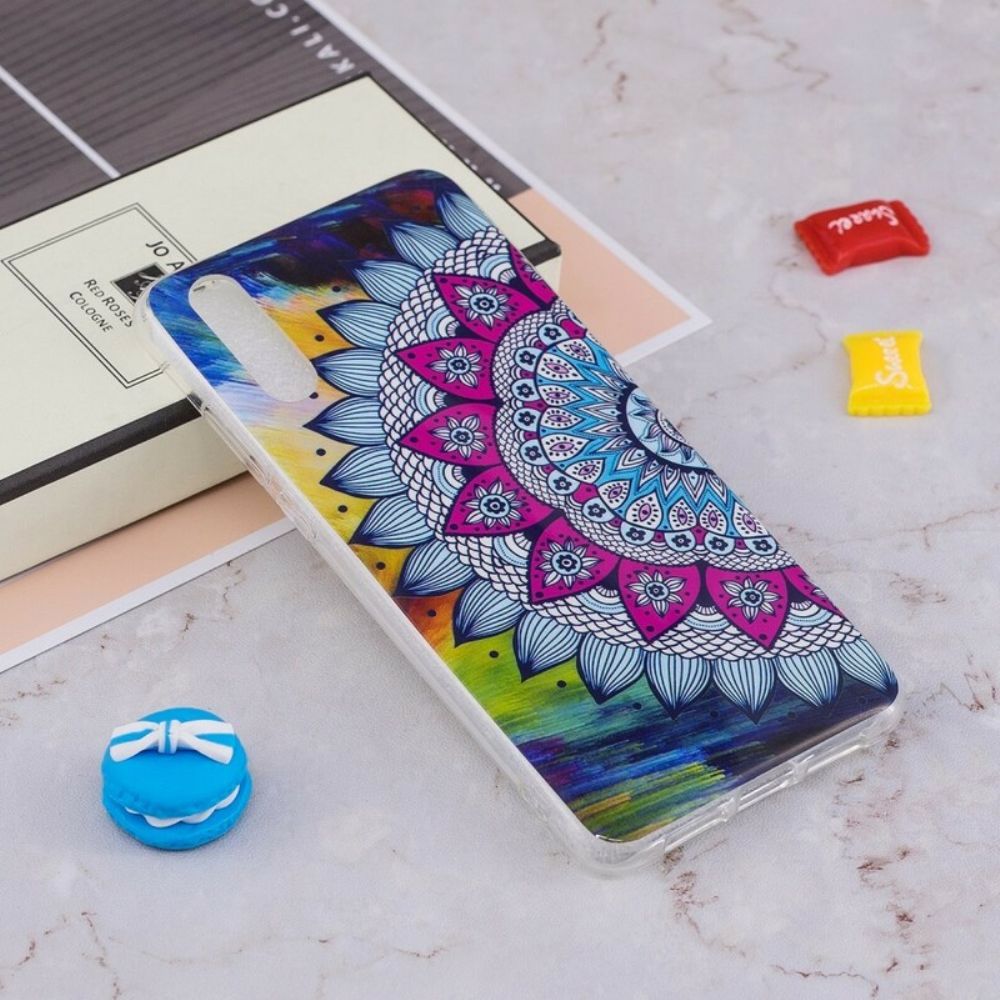 Hoesje voor Huawei P20 Fluorescerende Kleurrijke Mandala