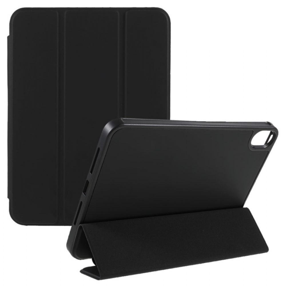 Bescherming Hoesje voor iPad Mini 6 (2021) Drie Flap Skin Touch Design