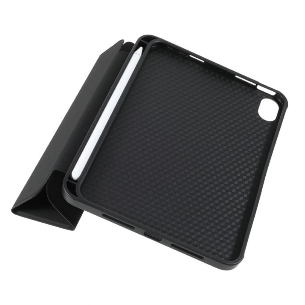 Bescherming Hoesje voor iPad Mini 6 (2021) Drie Flap Skin Touch Design