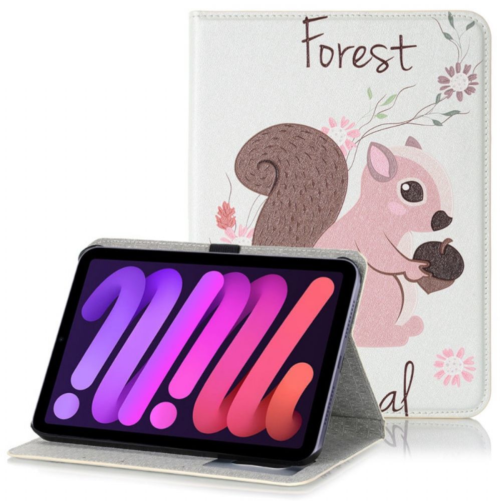 Case voor iPad Mini 6 (2021) Cartoon Eekhoorn