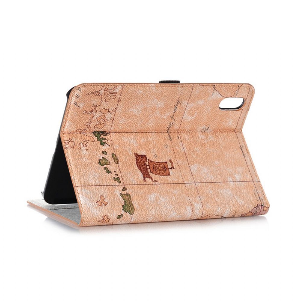 Case voor iPad Mini 6 (2021) Vintage Kaart