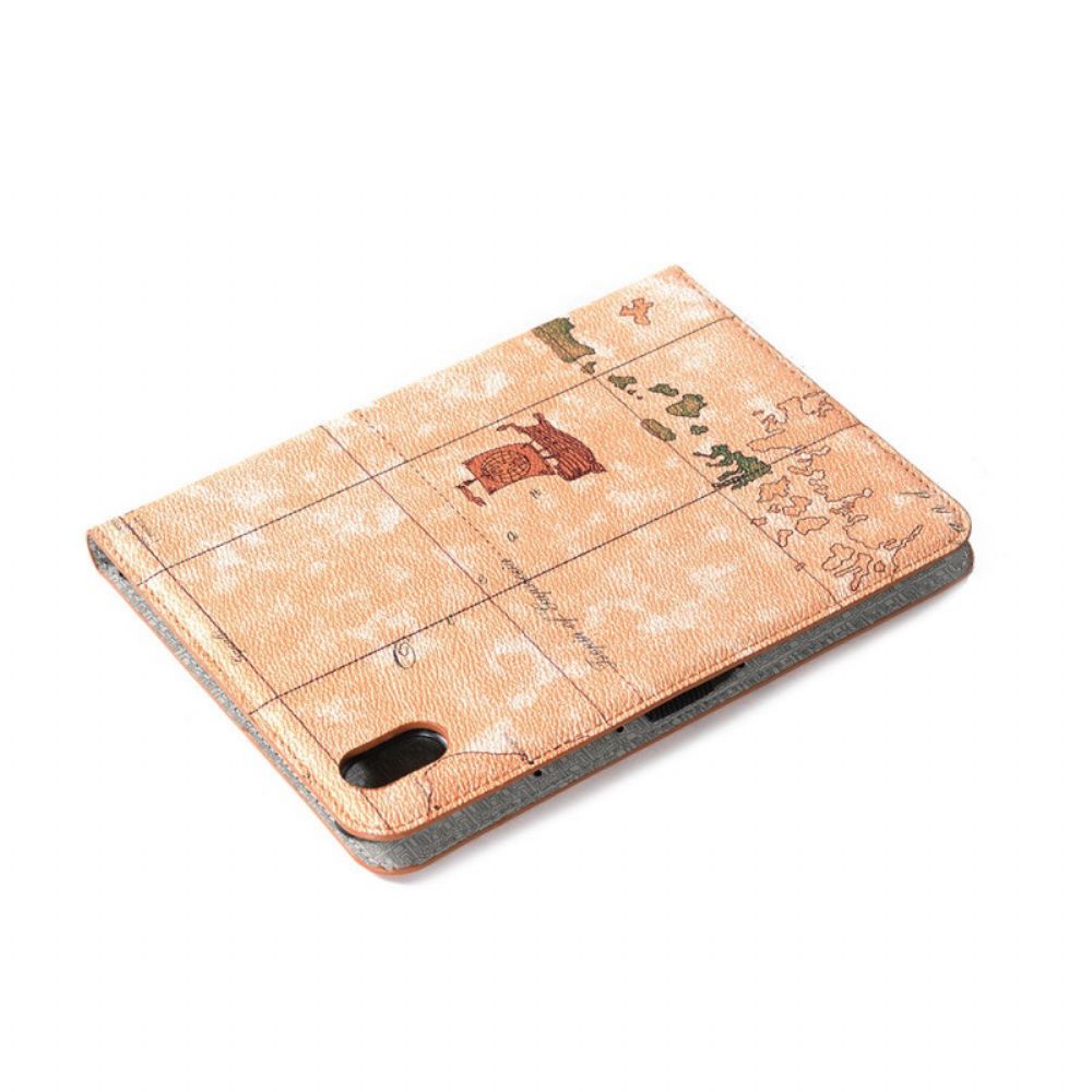 Case voor iPad Mini 6 (2021) Vintage Kaart