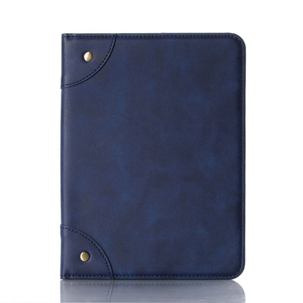 Case voor iPad Mini 6 (2021) Vintage Kunstleer Klinknagels