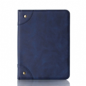 Case voor iPad Mini 6 (2021) Vintage Kunstleer Klinknagels