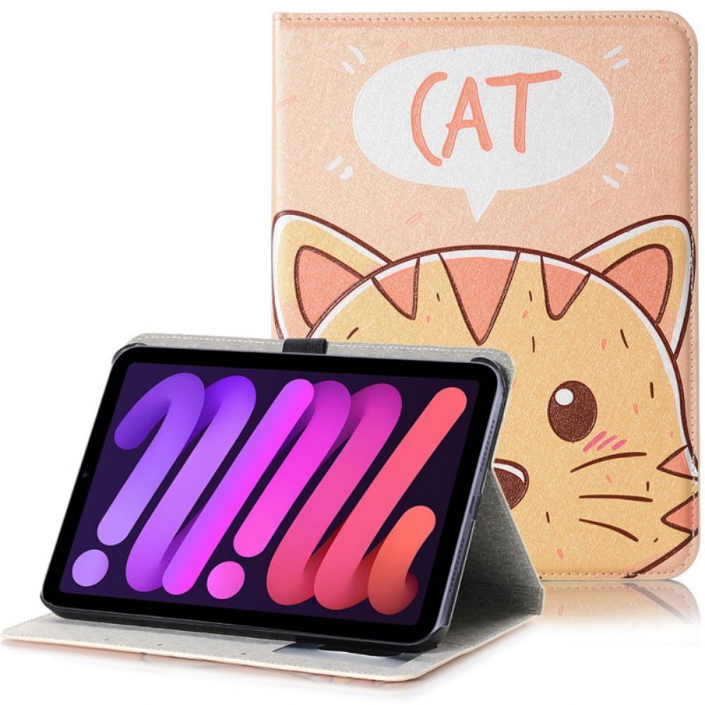 Cover voor iPad Mini 6 (2021) Cartoon Kat