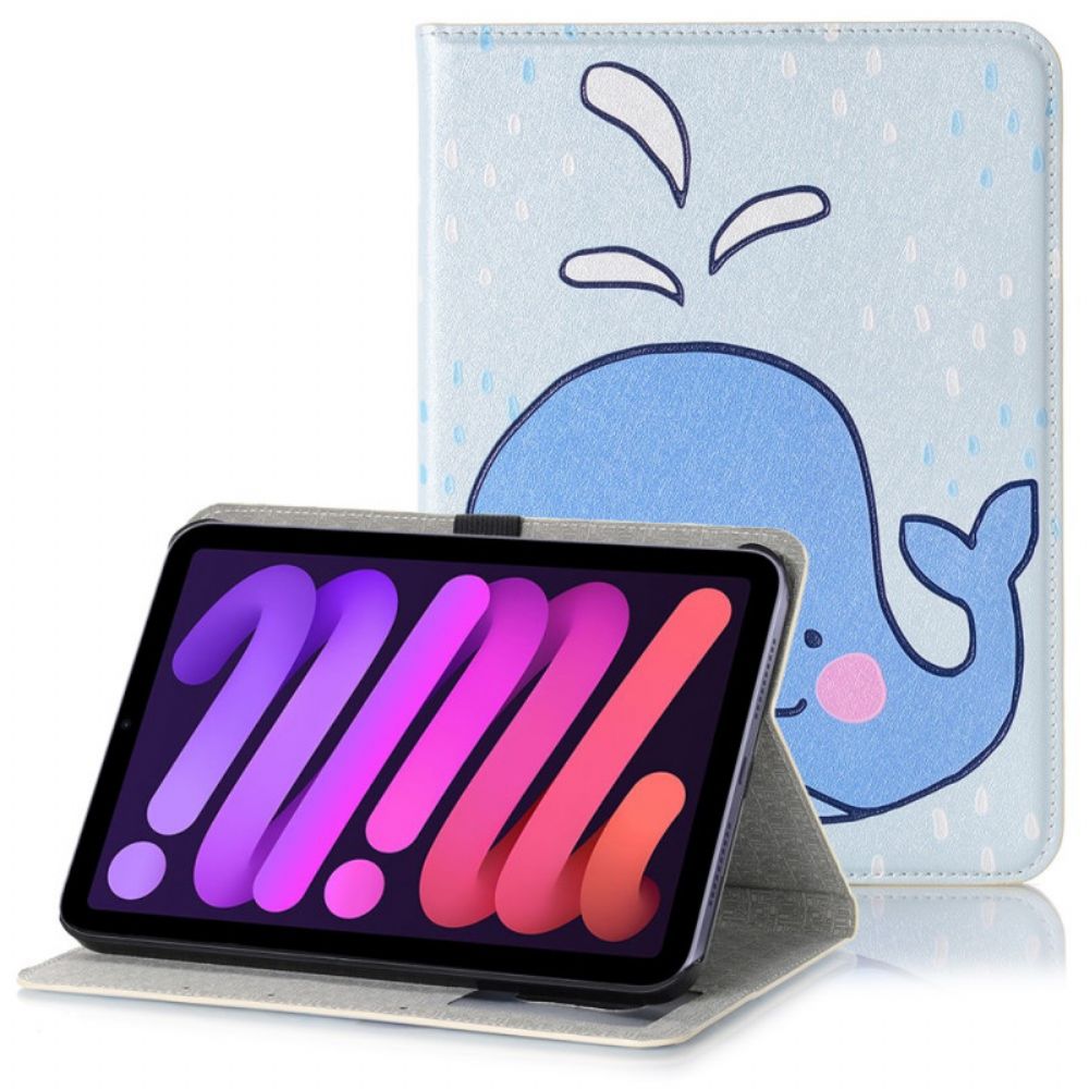 Cover voor iPad Mini 6 (2021) Cartoon Walvis