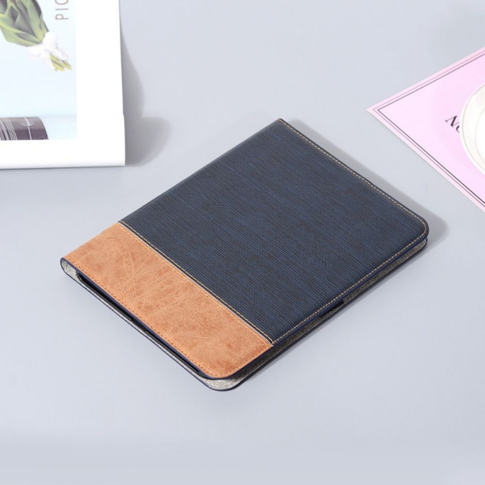 Cover voor iPad Mini 6 (2021) Tweekleurig Getextureerd