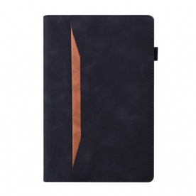 Cover voor iPad Mini 6 (2021) Tweekleurig Leereffect