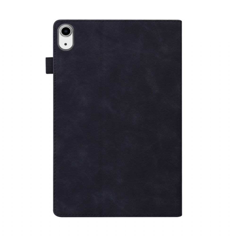 Cover voor iPad Mini 6 (2021) Tweekleurig Leereffect