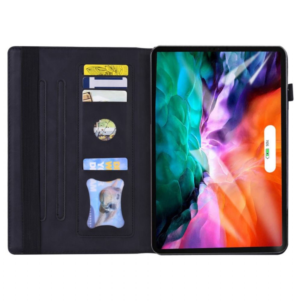 Cover voor iPad Mini 6 (2021) Tweekleurig Leereffect