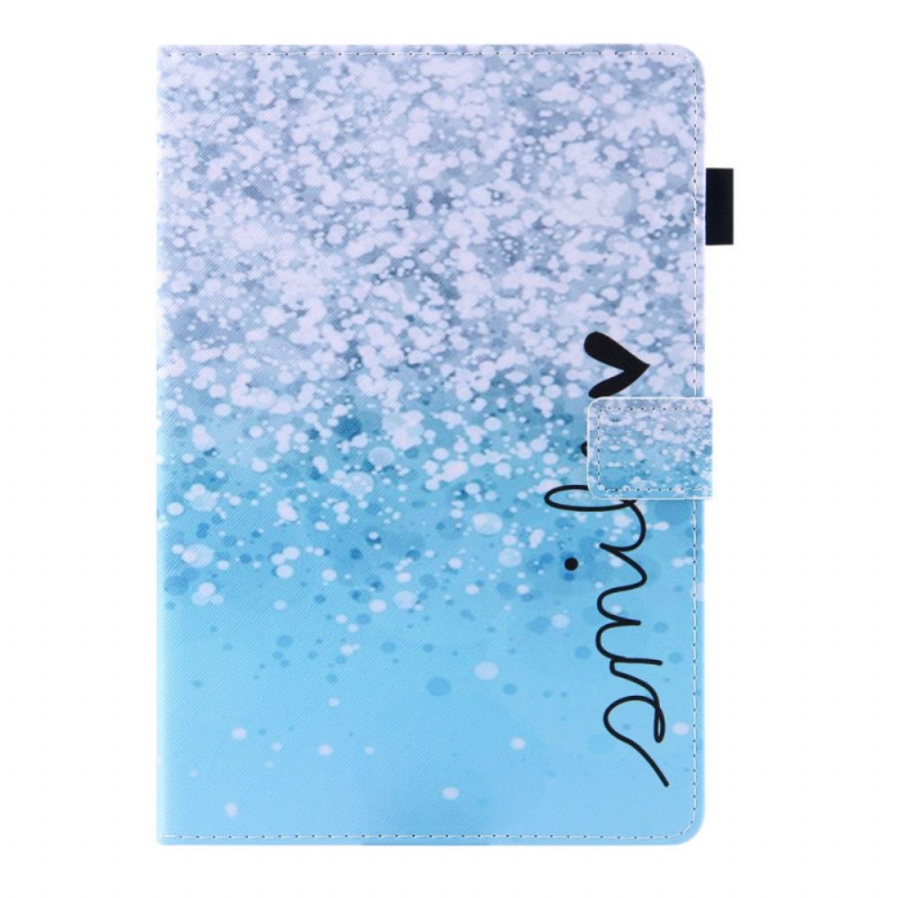 Flip Case voor iPad Mini 6 (2021) Glimlach Glitter