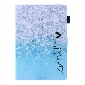 Flip Case voor iPad Mini 6 (2021) Glimlach Glitter