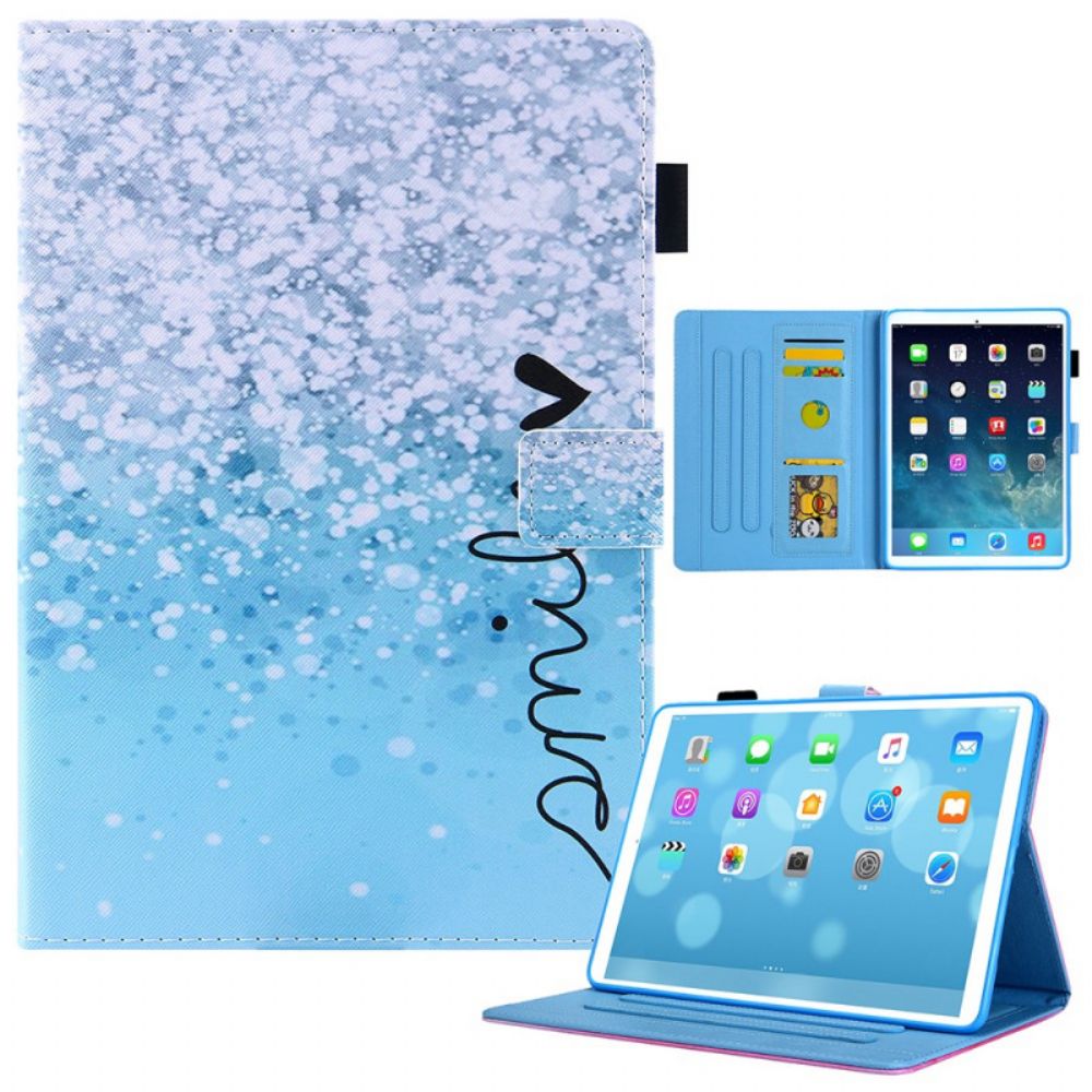 Flip Case voor iPad Mini 6 (2021) Glimlach Glitter