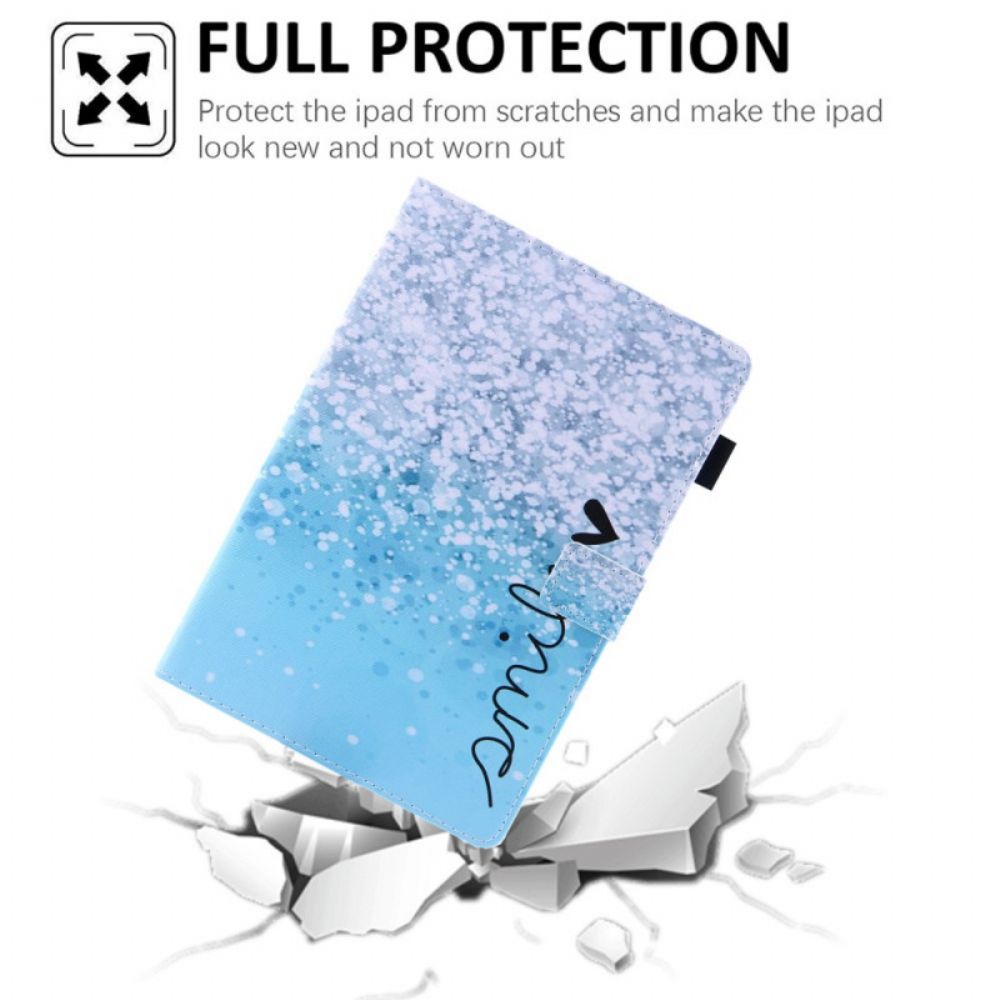 Flip Case voor iPad Mini 6 (2021) Glimlach Glitter