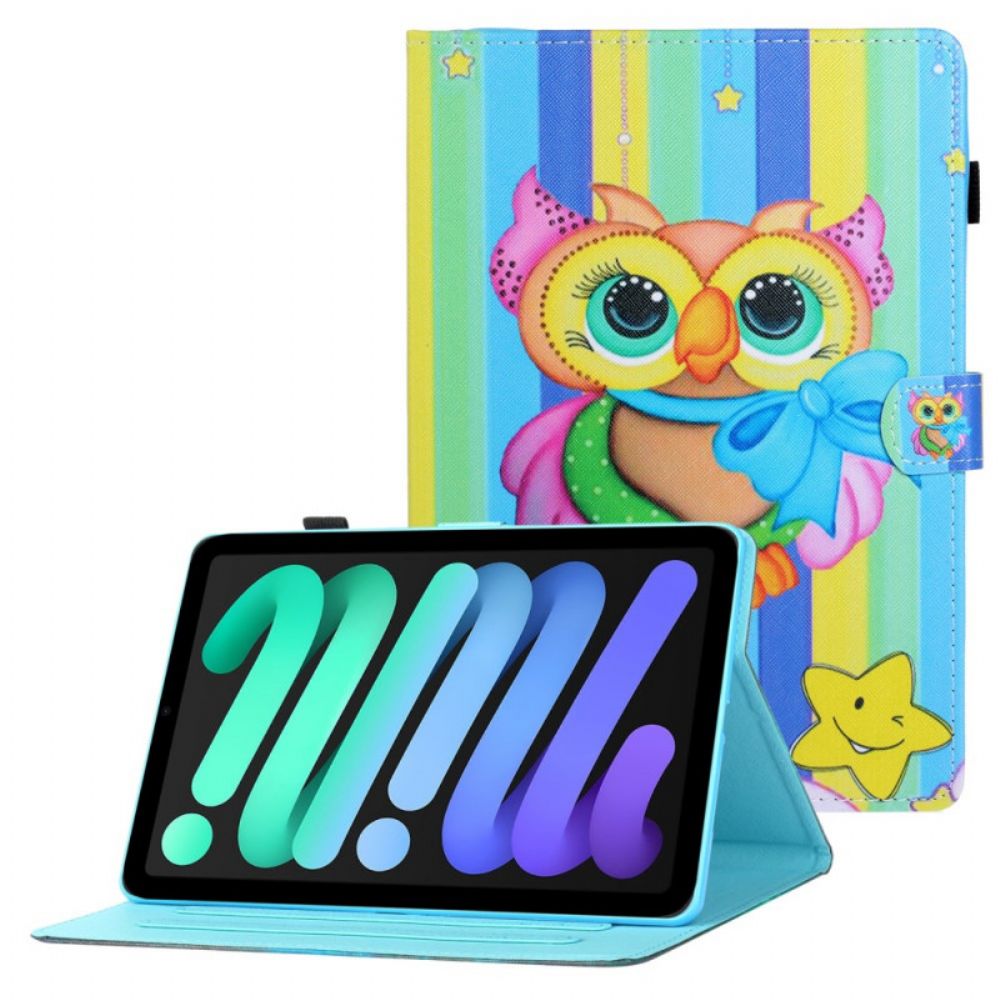 Flip Case voor iPad Mini 6 (2021) Veelkleurige Uil