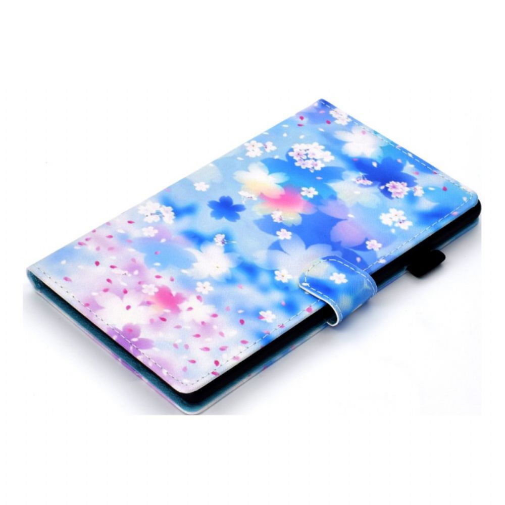 Folio-hoesje voor iPad Mini 6 (2021) Aquarel Bloemen