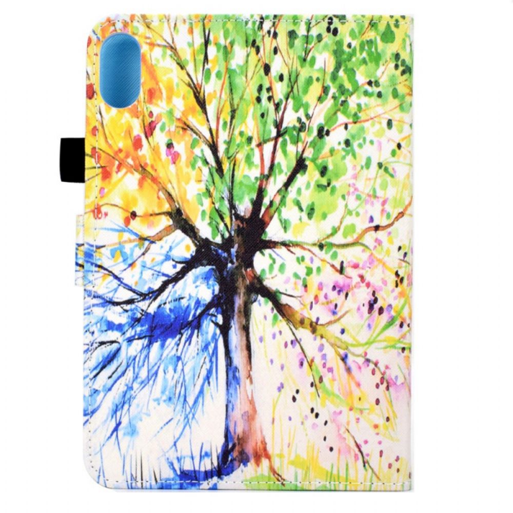 Folio-hoesje voor iPad Mini 6 (2021) Aquarel Boom