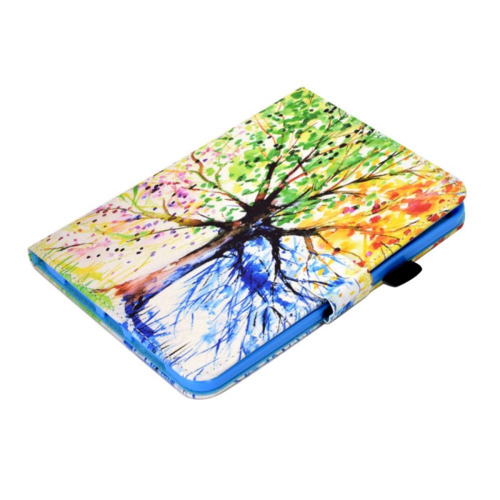 Folio-hoesje voor iPad Mini 6 (2021) Aquarel Boom