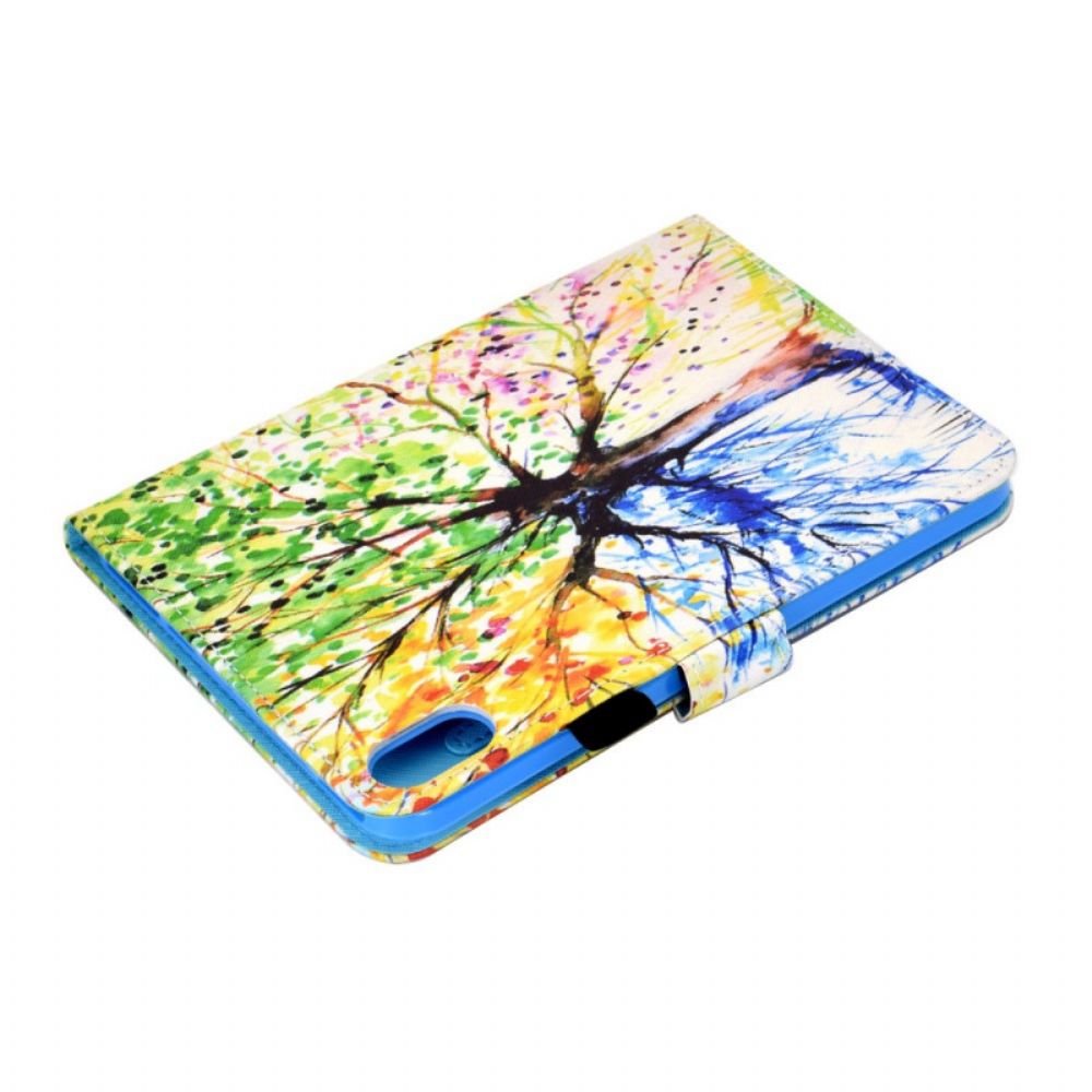 Folio-hoesje voor iPad Mini 6 (2021) Aquarel Boom