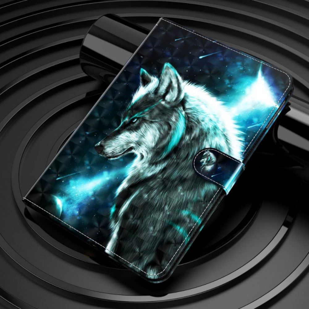 Folio-hoesje voor iPad Mini 6 (2021) Lichtvlek Wilde Wolf