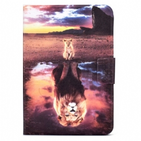 Folio-hoesje voor iPad Mini 6 (2021) Lion Cub Dream