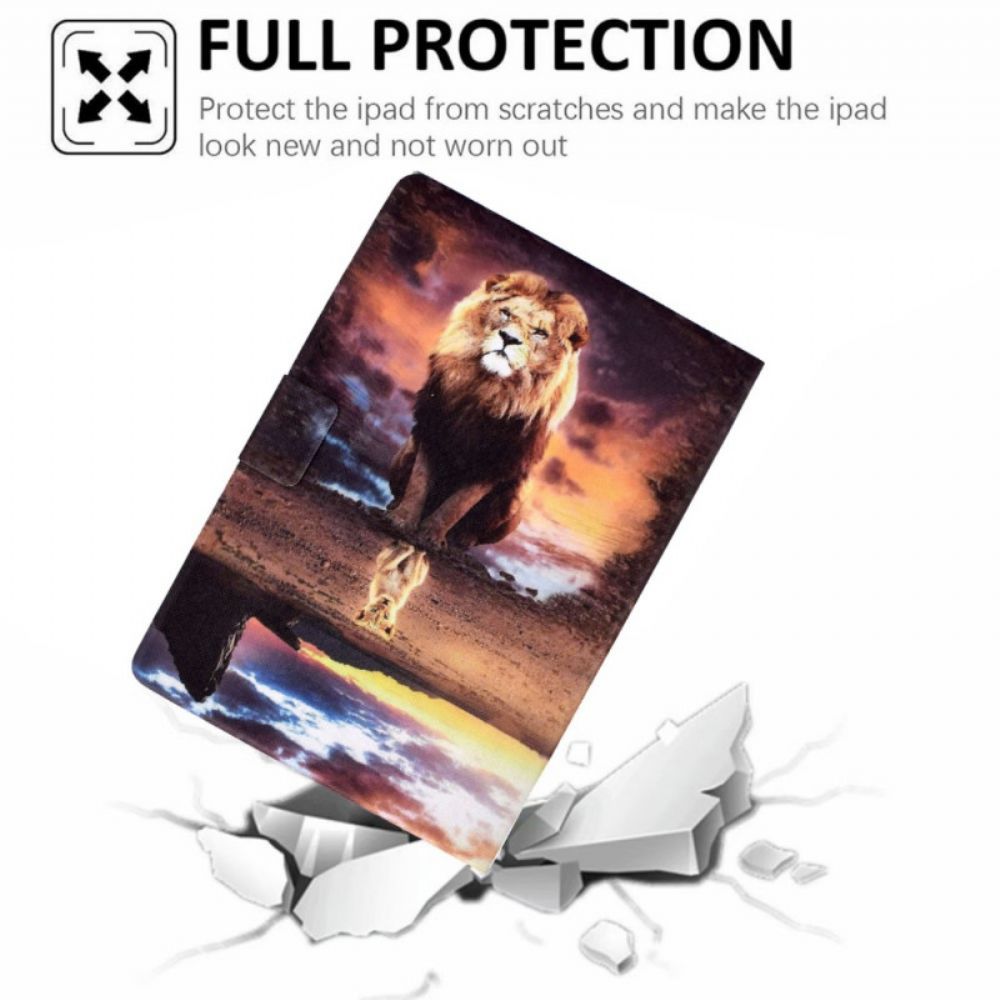 Folio-hoesje voor iPad Mini 6 (2021) Lion Cub Dream