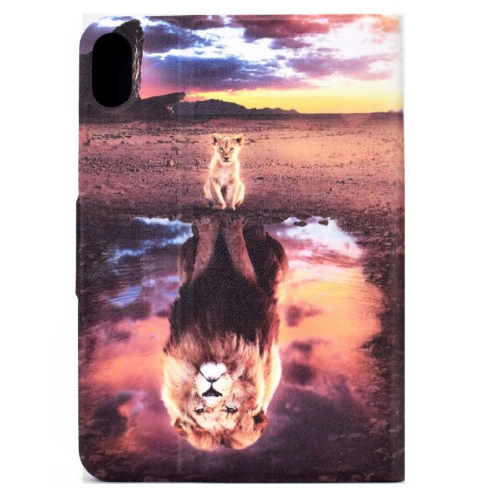 Folio-hoesje voor iPad Mini 6 (2021) Lion Cub Dream