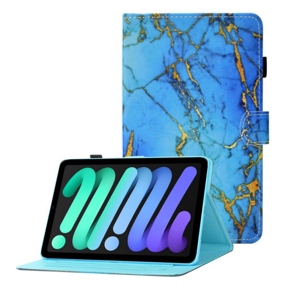 Folio-hoesje voor iPad Mini 6 (2021) Marmeren Stijl