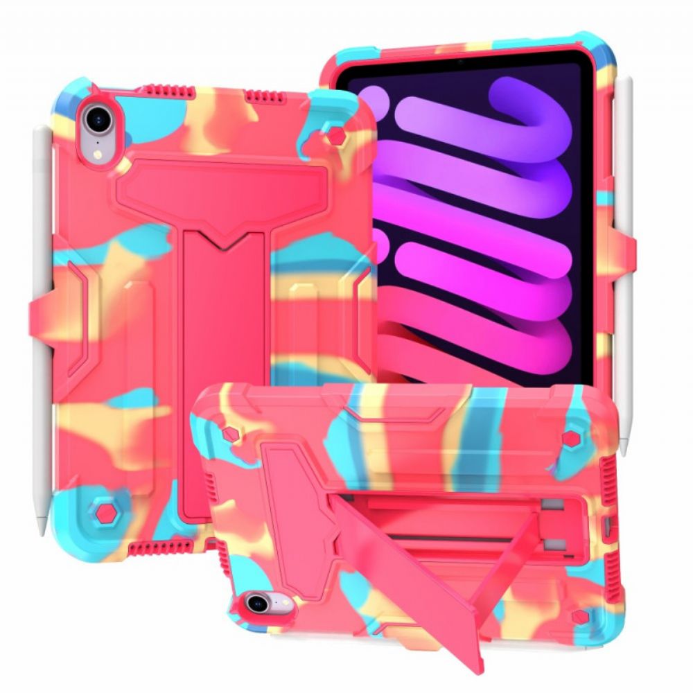 Hoesje voor iPad Mini 6 (2021) Sterke Verwijderbare Ondersteuning Camouflage