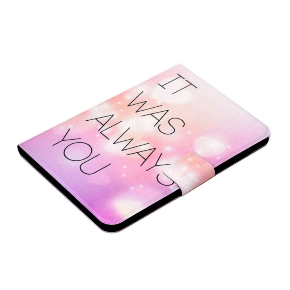 Leren Hoesje voor iPad Mini 6 (2021) Jij Was Het Altijd