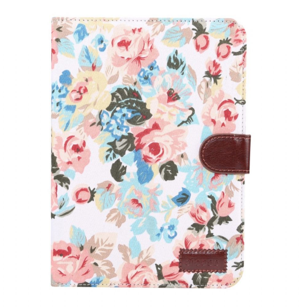 Leren Hoesje voor iPad Mini 6 (2021) Vrijheidsbloemen