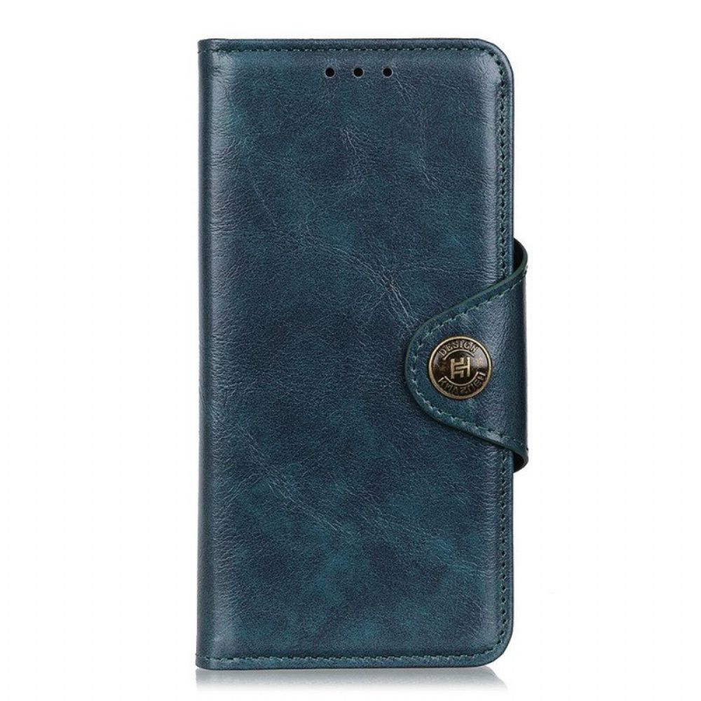 Flip Case voor Xiaomi Redmi Note 11 Pro / 11 Pro 5G Khazneh Knoop Van Imitatielakleer