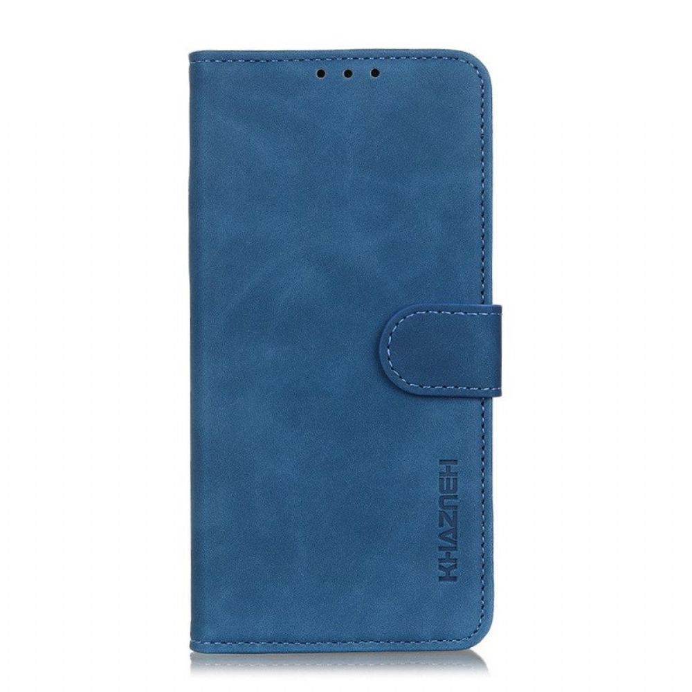 Folio-hoesje voor Xiaomi Redmi Note 11 Pro / 11 Pro 5G Khazneh Vintage Leereffect