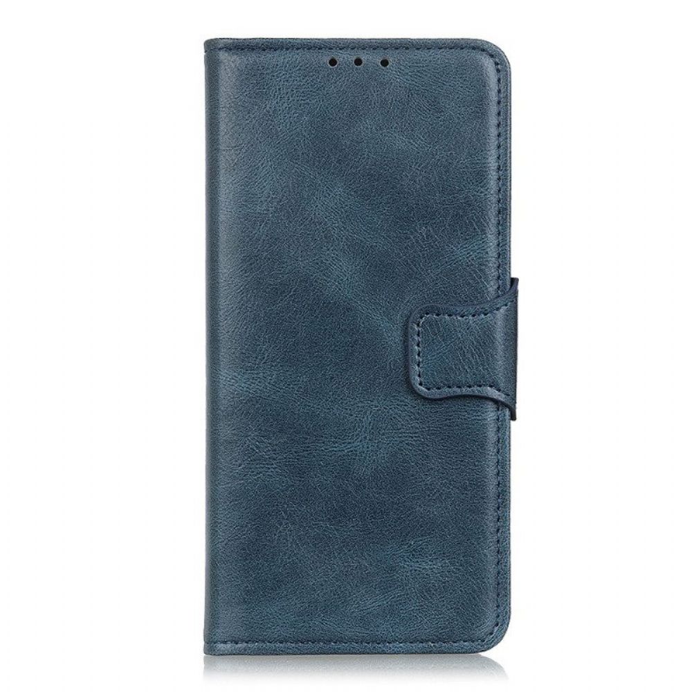 Folio-hoesje voor Xiaomi Redmi Note 11 Pro / 11 Pro 5G Omkeerbare Sluiting Met Leereffect