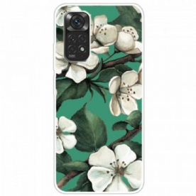 Hoesje voor Xiaomi Redmi Note 11 Pro / 11 Pro 5G Witte Bloemen