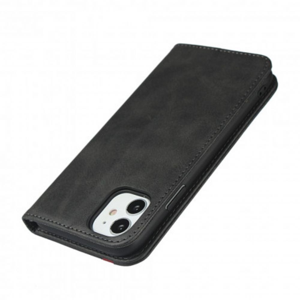 Bescherming Hoesje voor iPhone 11 Folio-hoesje Tweekleurig Leereffect Met Riem