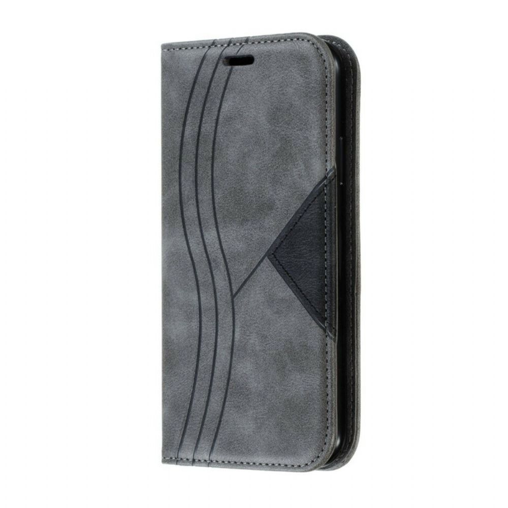 Bescherming Hoesje voor iPhone 11 Folio-hoesje Wave Lederen Stijl