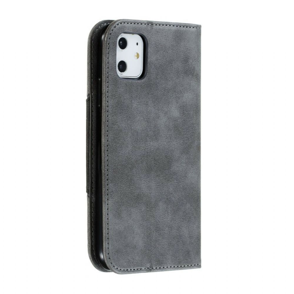 Bescherming Hoesje voor iPhone 11 Folio-hoesje Wave Lederen Stijl