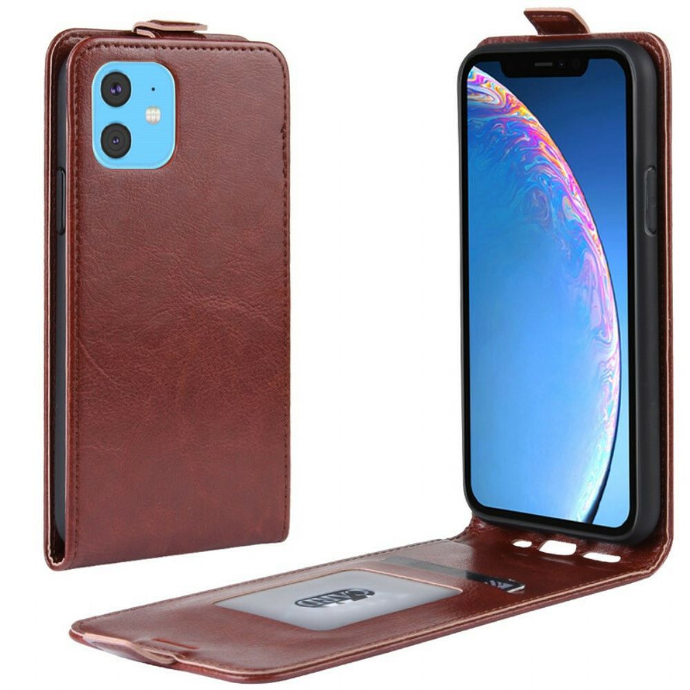 Flip Case voor iPhone 11 Folio-hoesje Retro Vouwen